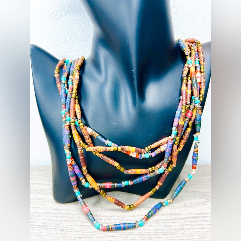 Unique Multicolor Beaded Necklace